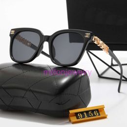 designer chanelism sunglasses Little Fragrance Women with Advanced Sensation Net Red Same Hollow out Letter Large Frame Suneye with box