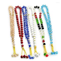 Strand Muslim Prayer Beads Hand Bracelet Islamic Masbaha 33-Beads Rosary
