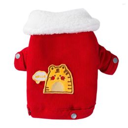 Dog Apparel Winter Warm Coat Jacket Puppy Clothing Cute Red Sweater Soft Pet Clothes For Small Dogs Cats Accessories