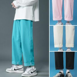 Men's Jeans Spring Multicolor Men Fashion Casual Wide-leg Streetwear Loose Hip-hop Straight Denim Pants Mens Trousers S-2XL