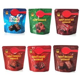 600MG INFUSED brownie PACKAGING MYLAR BAGS red velvet chewy funfetti brownies chocolate Xchcg