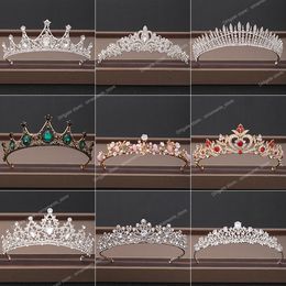 Wedding Crown Hair Jewellery Bridal Headpiece woman Baroque Rhinestones Crystal Tiaras Bride Party Crowns Wedding Hair Accessories Fashion JewelryHair Jewellery