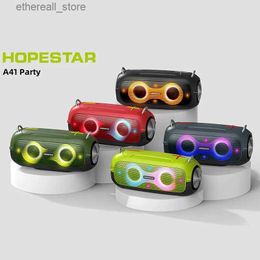 Cell Phone Speakers HOPESTOR-A41party Wireless Bluetooth Stereo High Volume Outdoor Portable Subwoofer Speaker Wireless Caixa de som Home Theater Q231117