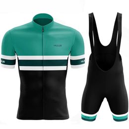 Cycling Trikot setzt Huub Team Cycling Trikot Kurzarm Männer Fahrradfahrrad -Bike -Hemdanzug Mtb Maillot Ropa Ciclismo Cycling Cloding 230417