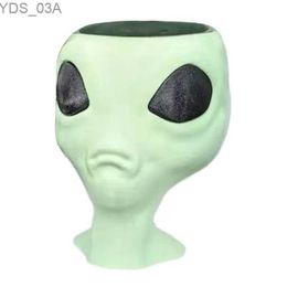 Planters Pots Resin Gardening Pots Alien Face Eye-Catching Planters Resin Flower Pots Gardening Accessories For Garden Entrance Hall Courtyard YQ231117