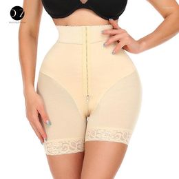 Women's Shapers Fajas Colombianas Shapewear Women Tummy Control Panties High Waist Body Shaper 3 Row Hooks Open Crotch Zipper Hip Lifting Up