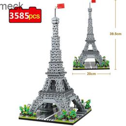 3585pcs World Architecture Model Building Blocks Paris Eiffel Tower Diamond Micro Construction Bricks DIY Toys for Children Gift