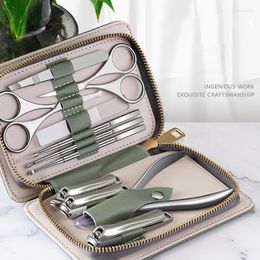 Nail Art Kits 11Pcs/Set Professional Clippers Manicure Set High Quality Stainless Steel Cutter Scissor Cuticle Nipper Tools