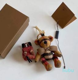 quality cashmere bear doll pendant Keychains classic car key chain fashion handbag Keychain