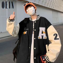 Mens Jackets Korean Fashion HipHop Baseball Jacket Men Y2K Spring Autumn Streetwear Brand Oversized Coats Relaxed Casual Couple 231116
