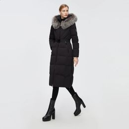 Women's Fur Faux BOSIDENG highend jacket women deep winter 90 goose down XLong warm coat waterproof windproof fur collar B20142378 231116