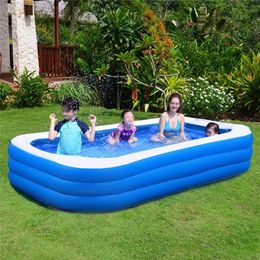 Family Inflatable Swimming Pool Above Ground Inflatable Pools for Kids Adults Summer Water Party Outdoor Backyard Water Park271O