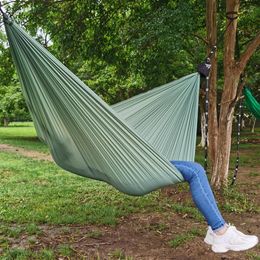 Camp Furniture Ultra-light Nylon Material Single Parachute Cloth Outdoor Camping Hammock Hunting Picnic Travel