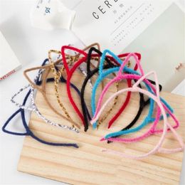 Hairdressing Plush cute cat ear hair band hairpin Korean little devil adult children cute headband wy165276a