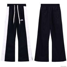 Designer Pant Pantaloni streetwear Pantaloni sportivi Hellstar Track Pannello laterale ricamato Strisce High Street Pantaloni sportivi sottili Pantaloni uomo Donna