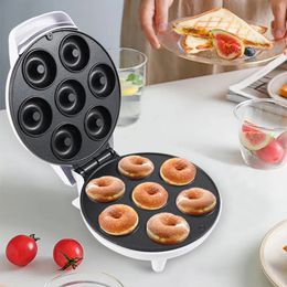 3 in 1 Breakfast Makers Home Kitchen Cooking Tools Convenient Machine 7 Hole Donut Maker 231116