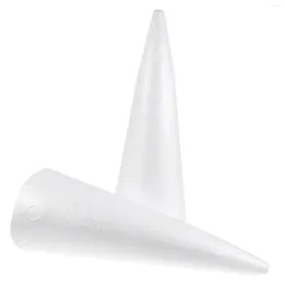 Party Decoration 2 Pcs Nativity Crafts Kids Cone Shaped Toys Small Cones Ornaments White Polystyrene Christmas Tree