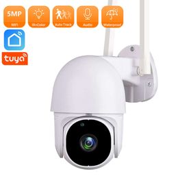 New Smart Camera 5MP HD WiFi CCTV Night Vision Webcam Outdoor IP Camera P2P Video Surveillance Security Monitor for Tuya APP