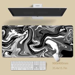 Mouse Pads Wrist Rests Large Gaming Mousepads Strata Mouse Pad Computer Mousemats Mouse Mat 90x40cm Desk Pad For PC Keyboard Mat Table Pad 100x50cm YQ231117