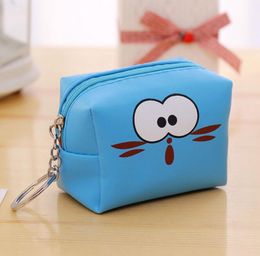 PU Leather Coin purse Portable Key Chain Money Wallet Women Girls Coin Purses Lovely Female Kids Money Clips Card Holder