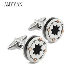 Cuff Links Knot Sleeve Buckle Woman Clothing Men s Cufflinks Silver Colour Stainless Steel Classic Retail 231117