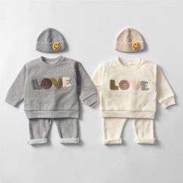 Clothing Sets Cotton Born Baby Girl Boy Outfits Spring Babies Clothes Little Pullover Trousers Kids