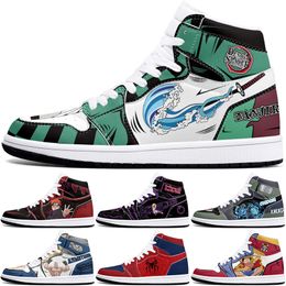 DIY classics customized shoes sports basketball shoes 1s men women antiskid anime cool fashion customized figure sneakers 321501
