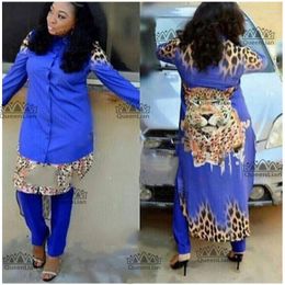 Ethnic Clothing (L-XXXXL)2023 African Design Dress Long Top With Pants For Lady (TZ04#)