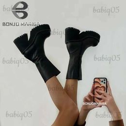 Boots Platform Ankle Boots Shoes For Women Goth Gothic Fashion Mid Calf Ankle Women's Boots Female 2022 Winter Brand INS Free Shipping T231117