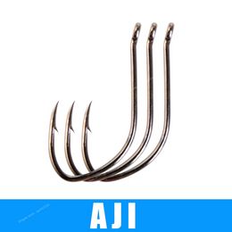 1-3packs 21-30pcs AJI High Carbon Steel Fishing Hook Set Catfish Ringed Single Carp Hook 2-14 Barbed Carp Fishhook With Eye FishingFishhooks Sports Entertainment