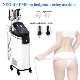 High Power HIEMT Sculpting EMSlim Neo Machine 4 handles with RF EMS Muscle Stimulator Electromagnetic weight loss Fat Burning Body Shaping Beauty Equipment