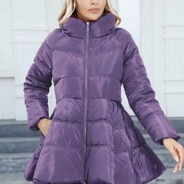 Women's Jackets Coat 2023 New Design Sense Slim Fit Standing Collar Women's Mid Length Thickened Waist Cotton Coat 1z