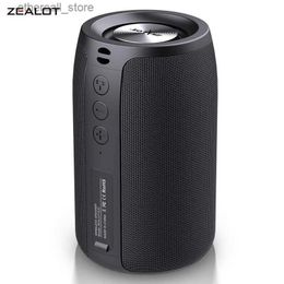 Cell Phone Speakers Zealot S32 Portable Bluetooth Speaker Bass Wireless Subwoofer Powerful Waterproof Sound Box Support TF TWS USB Flash Drive Q231117