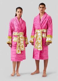 Fashion Women's Sleep Lounge Women Bathrobe Sleep Robe Unisex Man Cotton Sleepwear Night Robe High Quality Bathrobe Brand Designer Robe Breathable For ladies