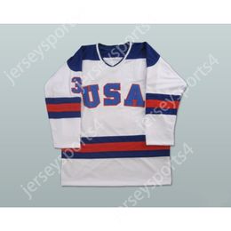 Custom 1980 MIRACLE ON ICE TEAM USA KEN MORROW 3 HOCKEY JERSEY NEW Top Stitched S-M-L-XL-XXL-3XL-4XL-5XL-6XL