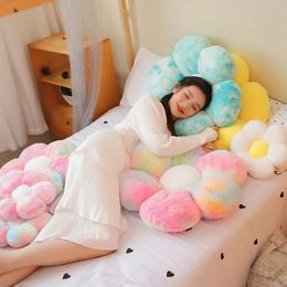 Plush Keychains 30cm Lifelike Flower Shaped Mat Toys Baby Girls Children Playmate Cushion Stuffed Soft Plant Flowers Pillow 231116