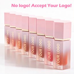 NO Logo Wholesale New Design Vegan Make Up Blush And Private Label Cosmetics Liquid Blush Pink Wholesale For Female Accept Your Logo Customized Private Label