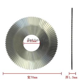 Raise key cutting machines replacement 0022 flat slotter yellow Colour 70x13x22 milling cutter for WENXING 100B9040081