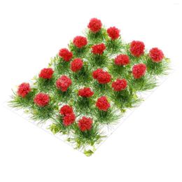 Decorative Flowers Flower Model Tufts Miniature Grass Landscape Terrain Scenery Static Cluster Micro War Gaming Diy Architecture Building