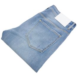 Men's Jeans Spring Summer Thin Denim Slim Fit European American High-end Brand Small Straight Pants JH6055-6