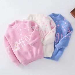 Pullover 2023 Sweater for Kids Winter Clothes Girls Sweaters Thicken Warm Children Outwear Autumn and 231116