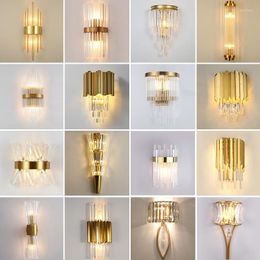 Wall Lamps Reading Lamp Glass Bedroom Lights Decoration Bunk Bed Deco Led Mount Light Candle