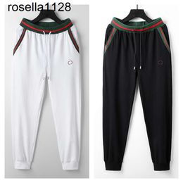 New 23ss sports pants Spring light cotton pants Men's casual pants loose straight fashion brand running plus size bunched foot stone summer mens womens pants