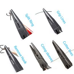 Crazy Shark 5''Mini Fishing pliers High Carbon Steel Split Ring Cutter Line/Wire Scissors Hook Remover Fishing Tools Tackles FishingFishing Tools fishing hook
