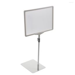 Frames 10pcs A4 Frame White Poster Price Label Holder Promotion Floor Stand Table Advertising Rack Desk Sign Display