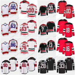 Reverse Retro hockey''nHl'' 86 Jack Hughes Jersey 13 Nico Hischier 76 PK Subban 7 Dougie Hamilton 18 Dawson Mercer 28 Damon Severson 63 Jesper