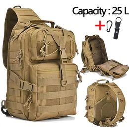 Backpacking Packs Camping backpack Men's high-capacity hiking bag Outdoor climbing waterproof military tactical multifunctional backpack 231117