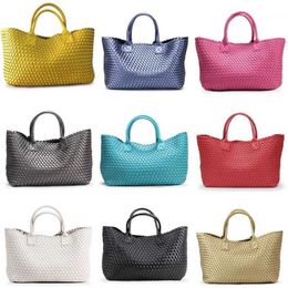 Chic Large capacity designer bag Woven Tote Bag women High-end Handbag Star Fashion Handbags Shoulder Bag luxury travel beach bags 230128