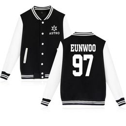 Women's Jackets Kpop ASTRO STAR Group Baseball Uniform Coat Autumn Bomber Jacket Harajuku Streetwear Casual Tracksuit Hip Hop Brand Coats 231117