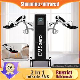 EMS Infrared Vacuum Therapy Machine Body Shaping 2 Handle Emszero Neo Muscle Fitness 14 Tesla RF Electromagnetic Slimming Equipment